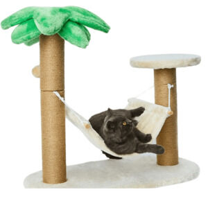 🐱 Tropical Escape Cat Hammock & Scratch Post 🌴